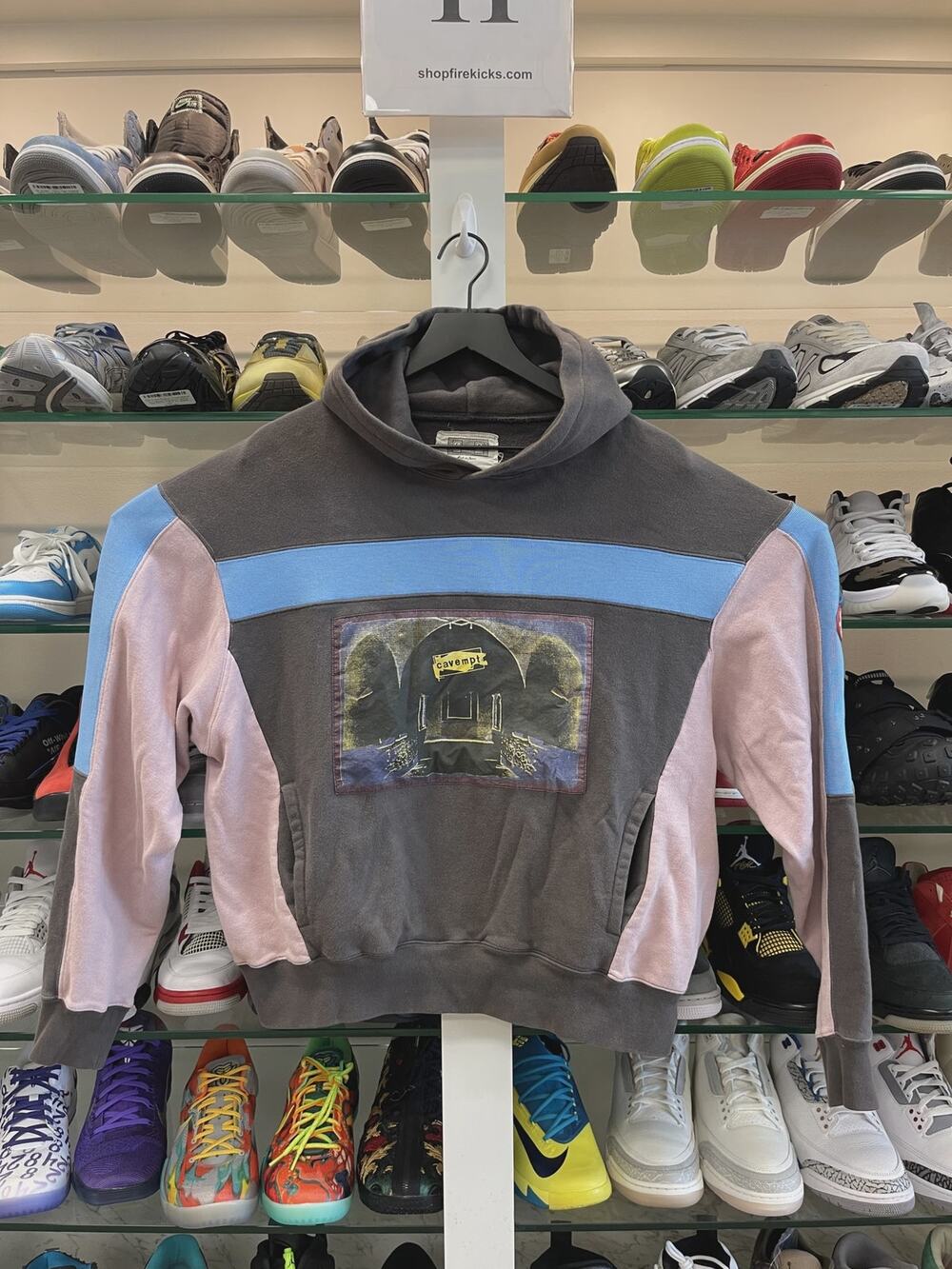 Cav Empt Color Block Cotton Terry Pullover Hoodie US Size Medium M SF
